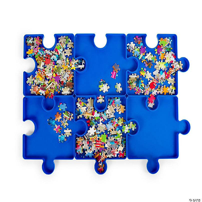 Jigsaw Puzzle Stackable Sorting Trays | Set of 6