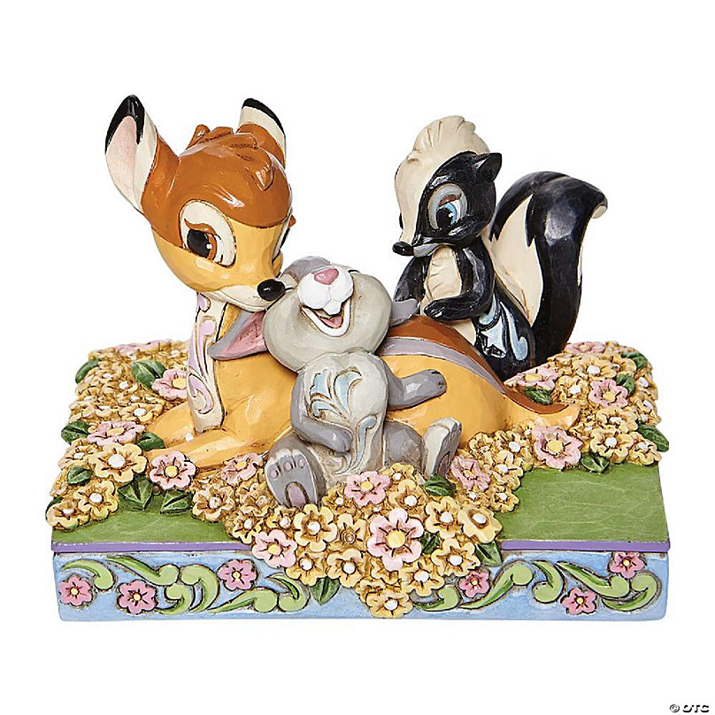 Jim Shore Disney Traditions Bambi and Friends in Flowers Figurine 6008318