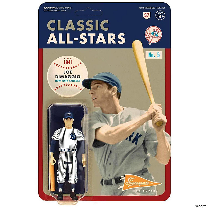 Joe DiMaggio New York Yankees ReAction Figure Baseball MLB Collectible  Super7