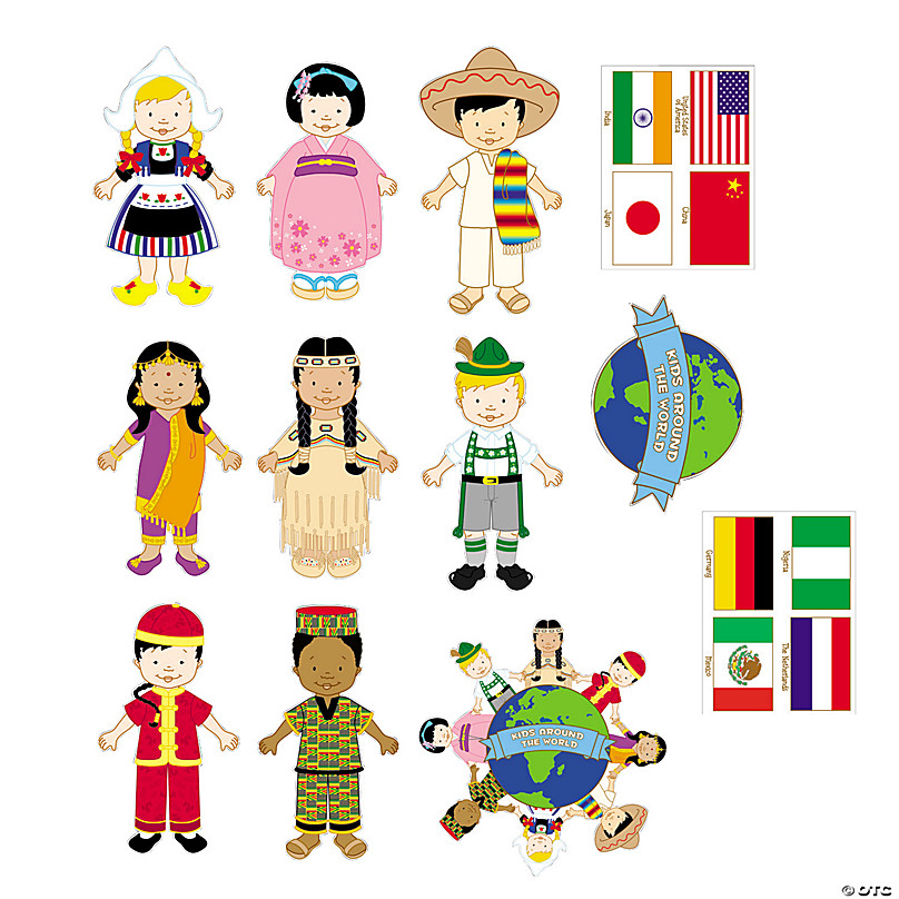 Jumbo Kids Around The World Cutouts Oriental Trading