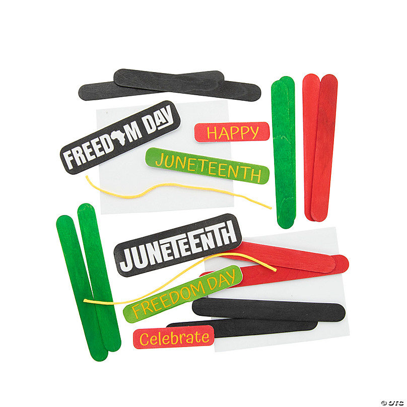 Easy Craft Stick Flag for Kids to Celebrate Juneteenth