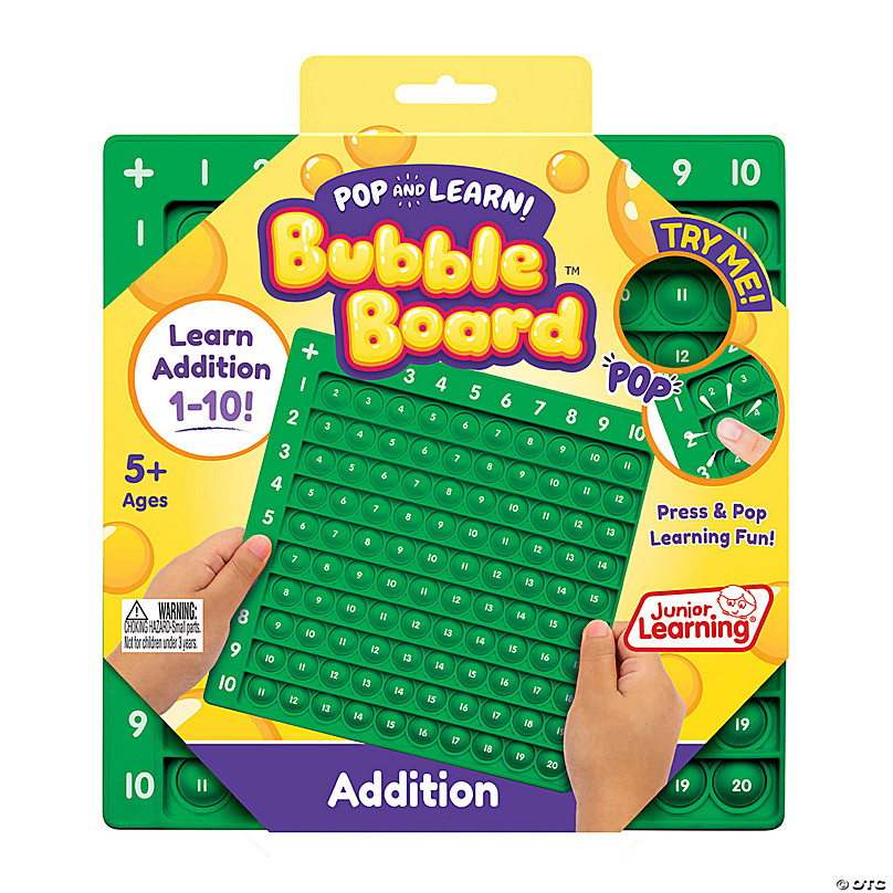 Junior Learning Addition Pop and Learn Bubble Board