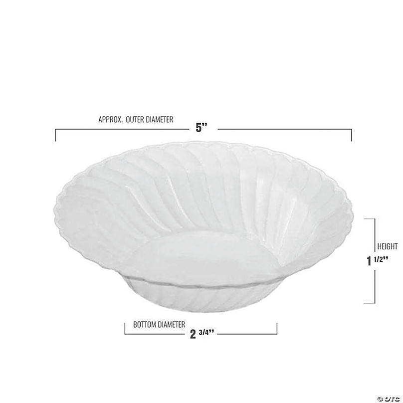 Smarty Had A Party 12 oz. Clear Flair Plastic Soup Bowls (180 Bowls)