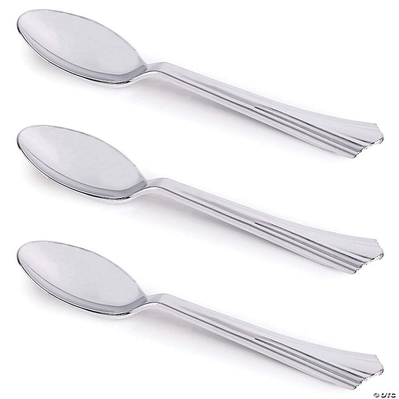 Bulk 50 Ct. Metallic Gold Plastic Spoons