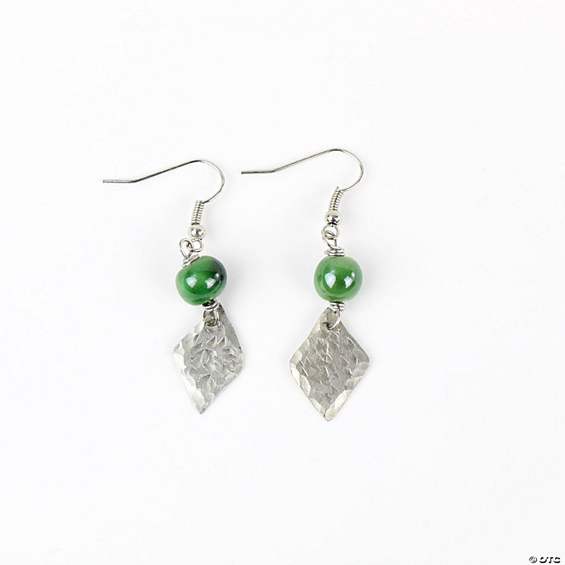 Khutsala™ Artisans Green SwaziMUD™ Diamond Pewter Earring 1 pair ...