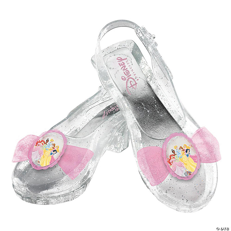 Cinderella Princess Inspired Costume Shoes Transparent 