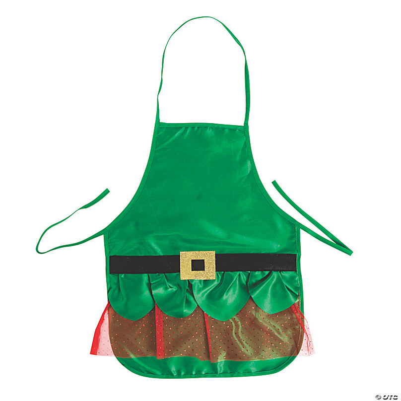 Mommy & Me Adult and Kids Christmas Aprons with Embroidery