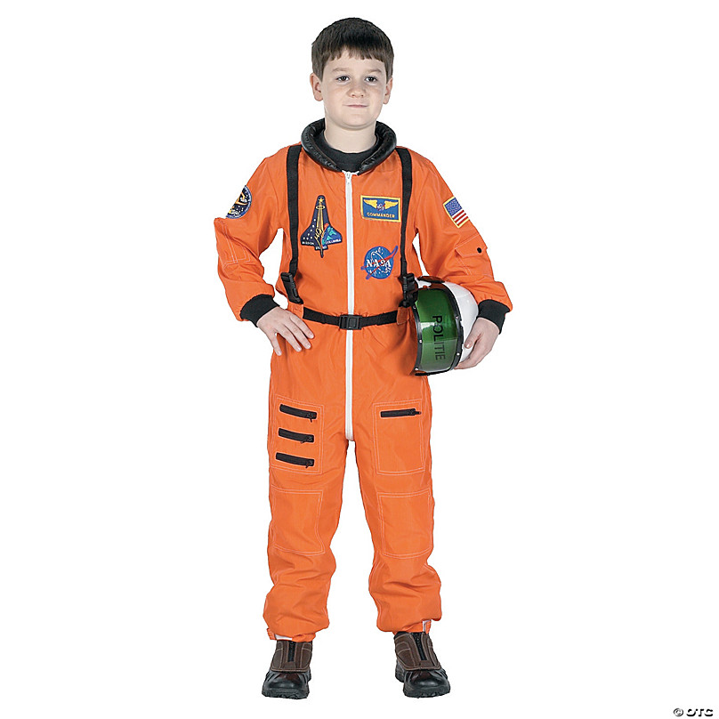 Kid S Orange Astronaut Suit Costume Oriental Trading - roblox orange space suit