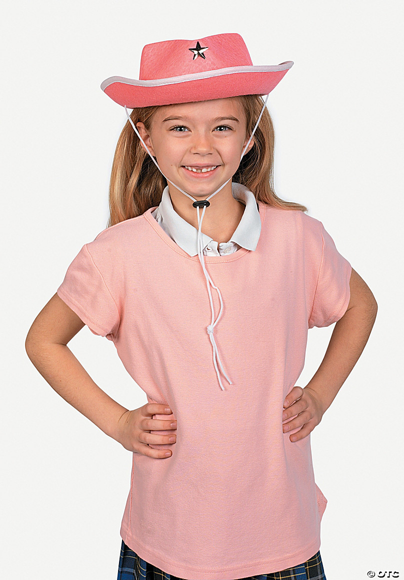 girls pink cowboy hat