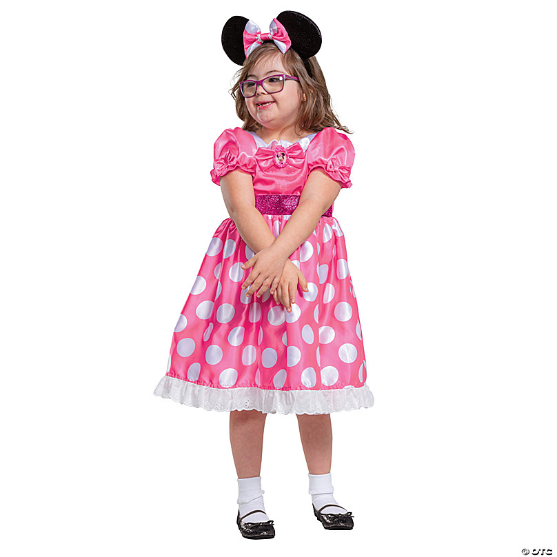 Disney Minnie Mouse Pink & White Dress Size 6X