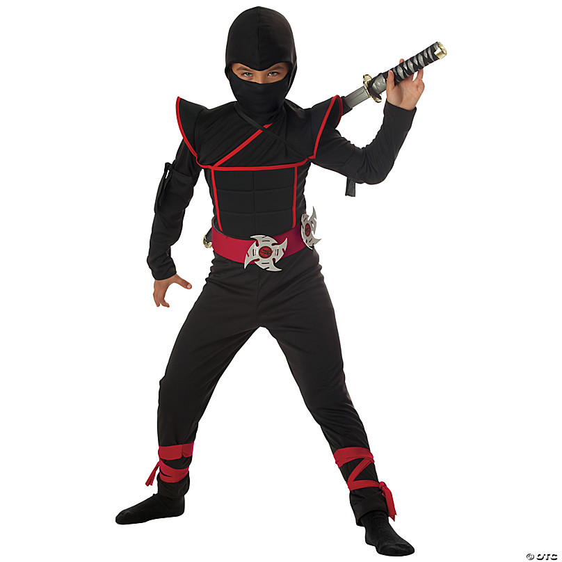 OUTOP Ninja Costume Halloween Kids Costume Ninja Muscle Costume With Ninja  Foam Accessories 