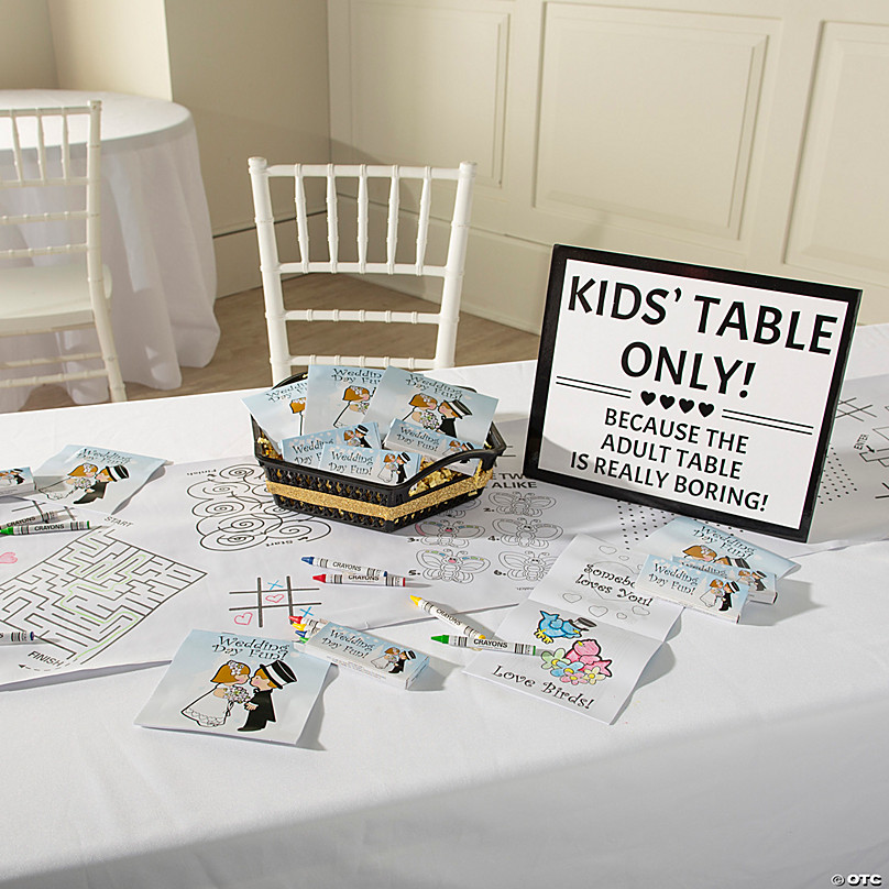 Kids’ Wedding Table Kit for 12 | Oriental Trading