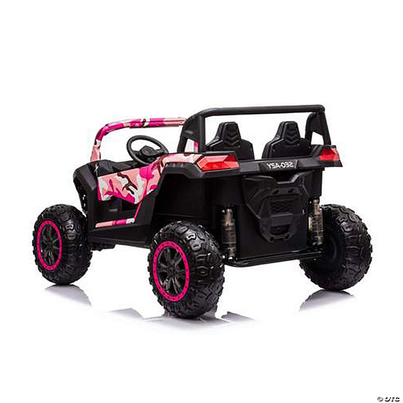 KingToys Pink 24V Dune Buggy Deluxe 2 Seater Ride On W/Remote Control
