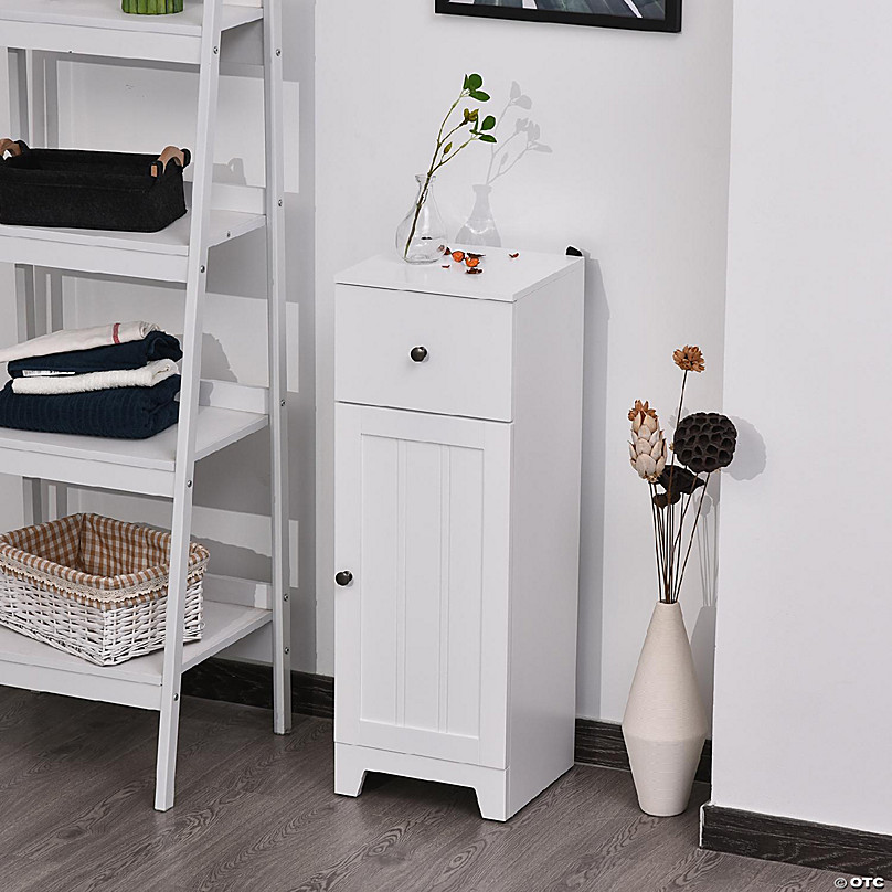 https://s7.orientaltrading.com/is/image/OrientalTrading/FXBanner_808/kleankin-small-bathroom-floor-storage-cabinet-free-standing-cupboard-organizer-with-1-drawer-and-adjustable-shelf-for-living-room-white~14218244-a02.jpg