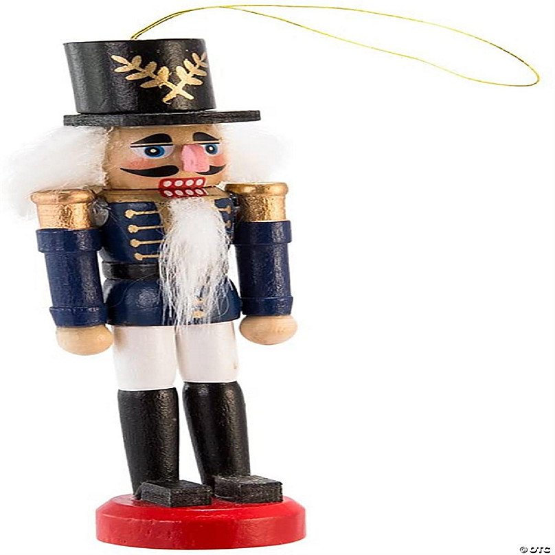 Seattle Seahawks Pull String Wooden Nutcracker Ornament