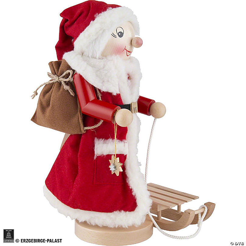 Kurt Adler Steinbach Volkskunst Handmade Nutcracker-Mrs. Santa with  Sleigh-14