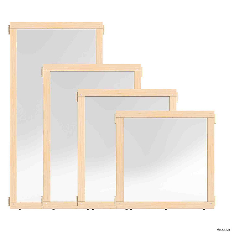 Jonti-Craft See-Thru Table Divider Shields - 4 Station - 35.5 x 35.5 x 16