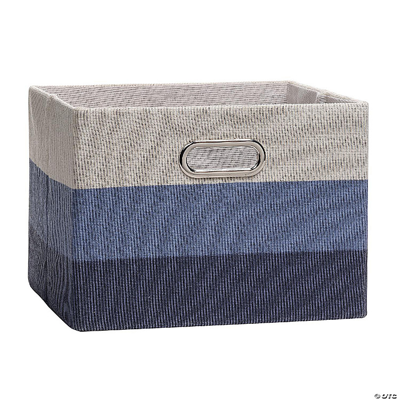 mDesign Woven Farmhouse Kitchen Pantry Food Storage Bin Basket Box - Gray Ombre