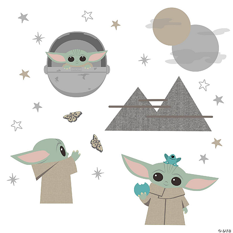https://s7.orientaltrading.com/is/image/OrientalTrading/FXBanner_808/lambs-and-ivy-star-wars-the-mandalorian-the-child-baby-yoda-wall-decals~14281672.jpg