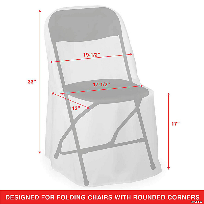 Lann's Linens 100 Wedding/Party Folding Chair Covers - Polyester