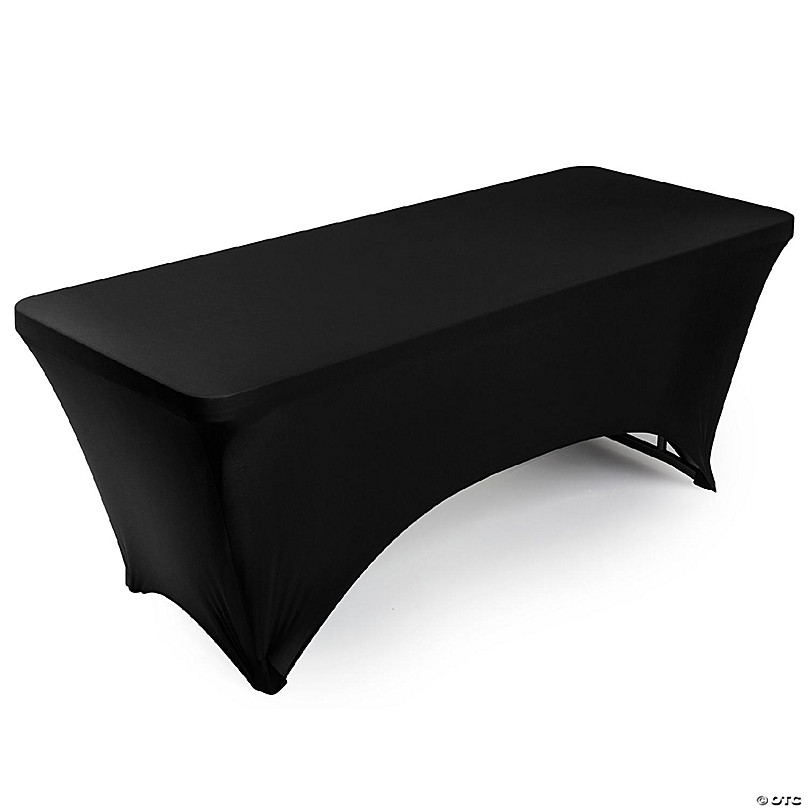 https://s7.orientaltrading.com/is/image/OrientalTrading/FXBanner_808/lanns-linens-6-fitted-spandex-stretch-fabric-tablecloth-cover-for-72-x-30-table-black~14400549.jpg
