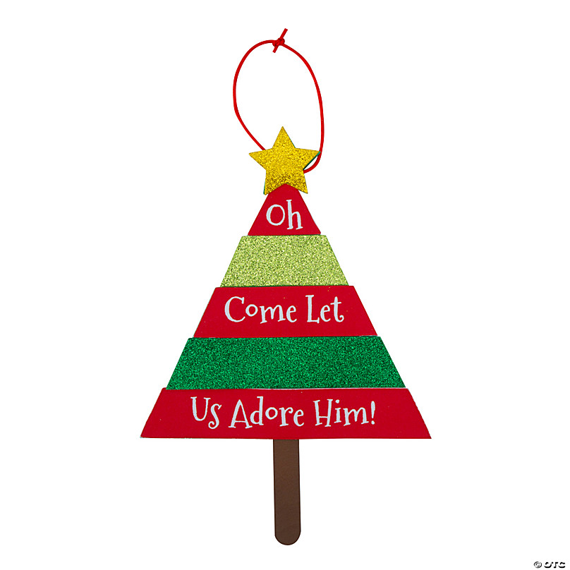 Layered Christmas Tree Sign Craft Kit - Makes 12