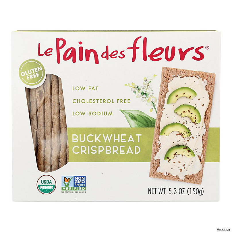 Le Pain Des Fleurs Buckwheat Crispbread 4.4 oz Box