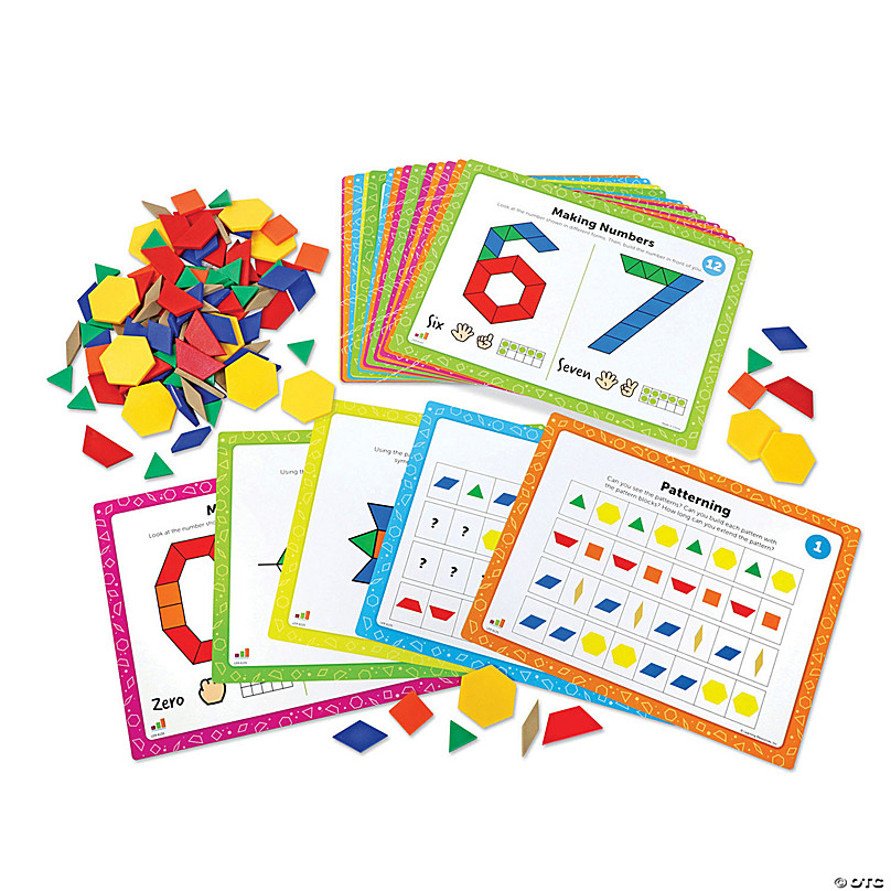 Learning Resources Pattern Block Math Activity Set