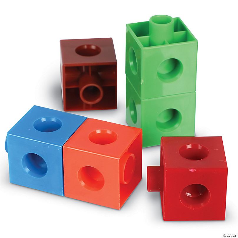 Unifix Cubes, Ten Assorted Colors, Set of 500