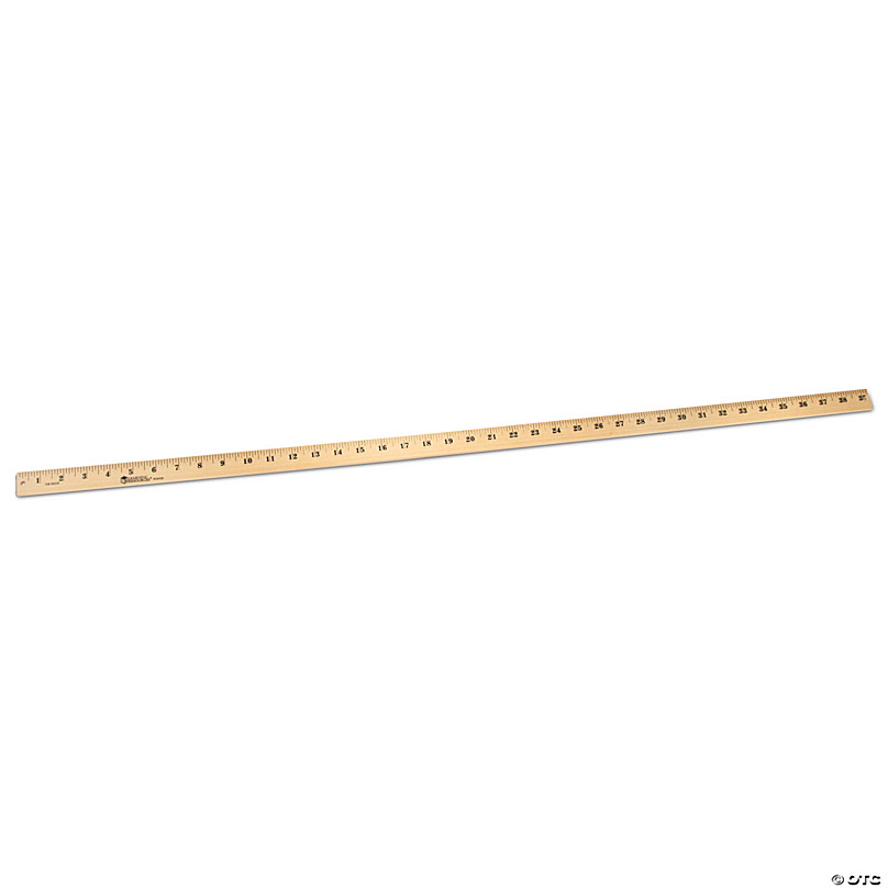 Wooden Meter Stick, Standard/Metric, 39.5, Clear Lacquer Finish, 12/Box -  mastersupplyonline