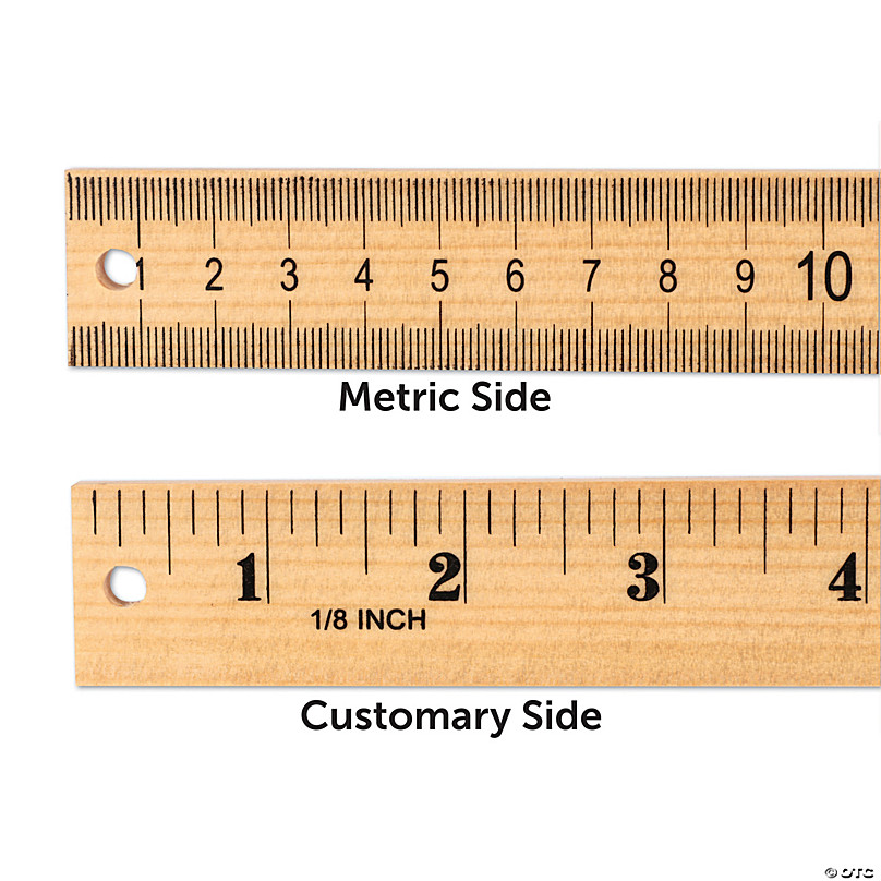 Learning Resources Wooden Meter Stick, Plain Ends, Pack of 3