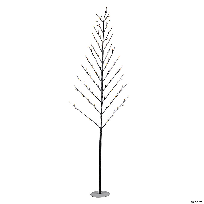 Melrose International Bottle Brush Tree with Mini LED Lights, 11 and 14  Inches (Set of 4)