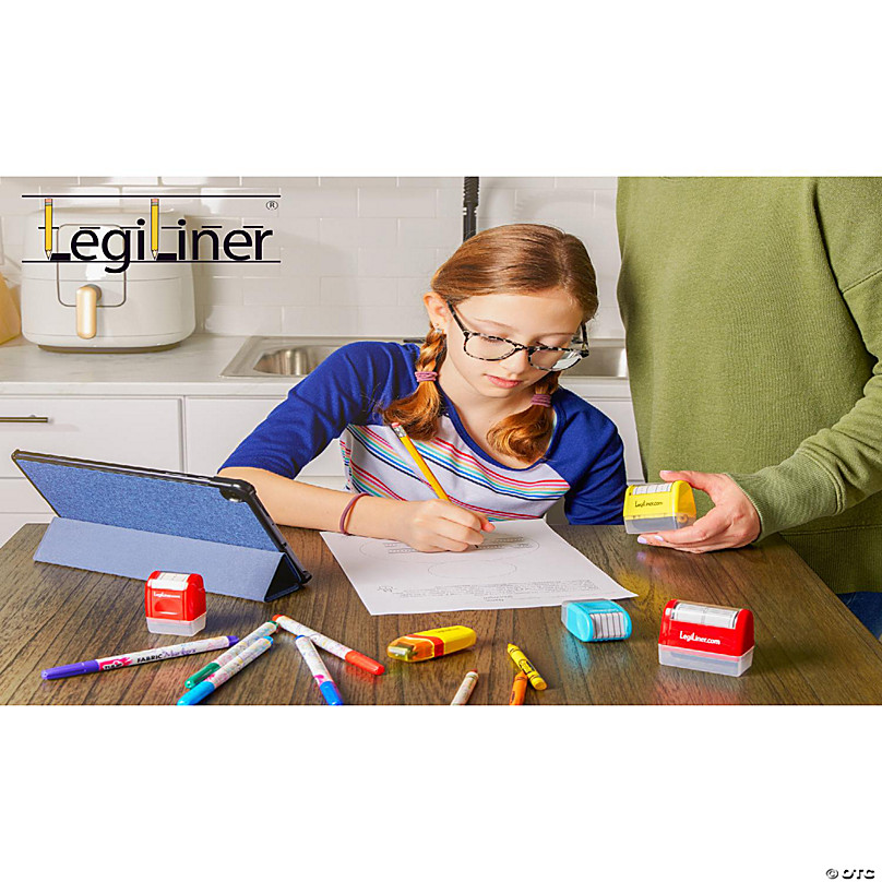  Legiliner Bundle of Yellow and Red Dashed Handwriting