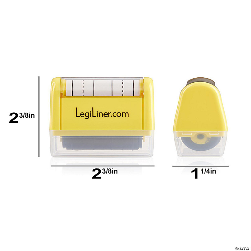 LegiLiner Self Inking Teacher Stamp-3/8 inch Dashed Handwriting Lines Roller Stamp