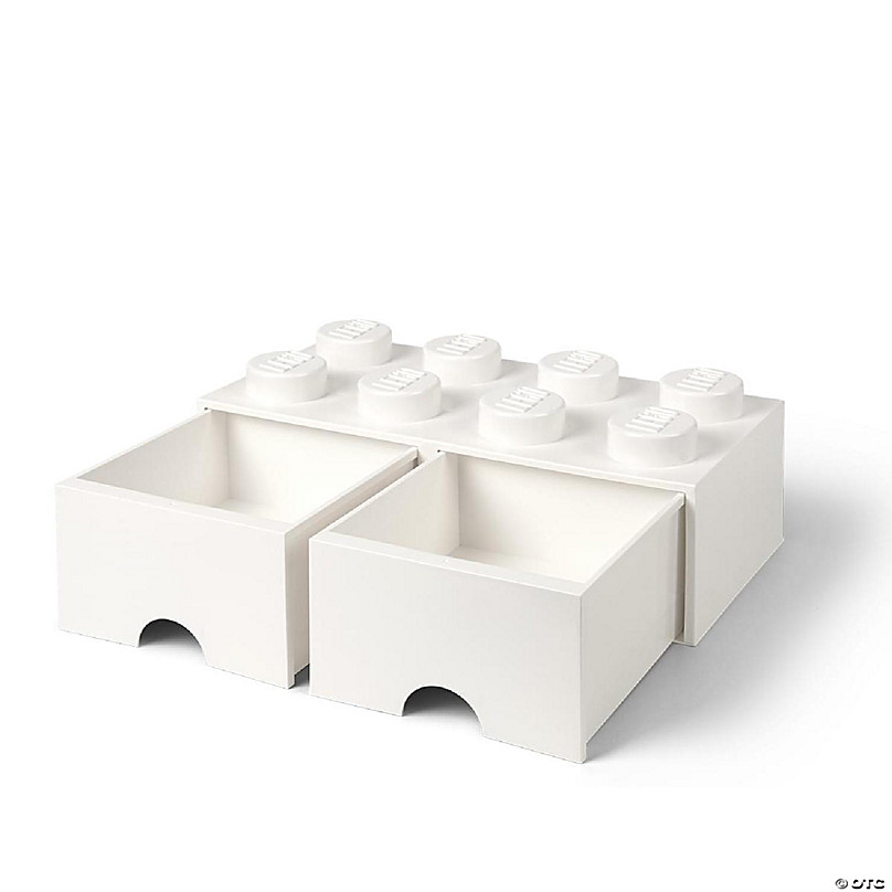 Stackable Storage Box LEGO Storage Brick 8 Knobs Mint Green 12 l 