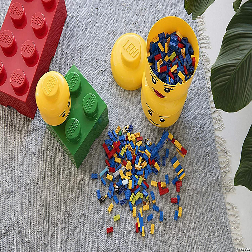 LEGO Large 9 x 10 Plastic Storage Head Silly | Oriental Trading