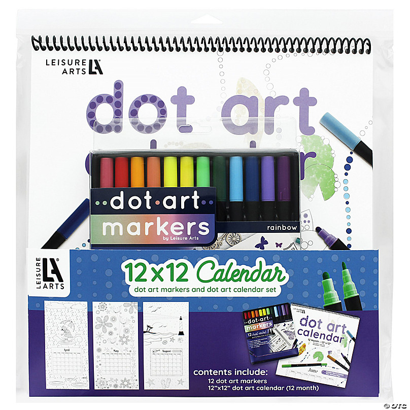 Leisure Arts Dot Art Color BK 5x7 Mythical w/Mark