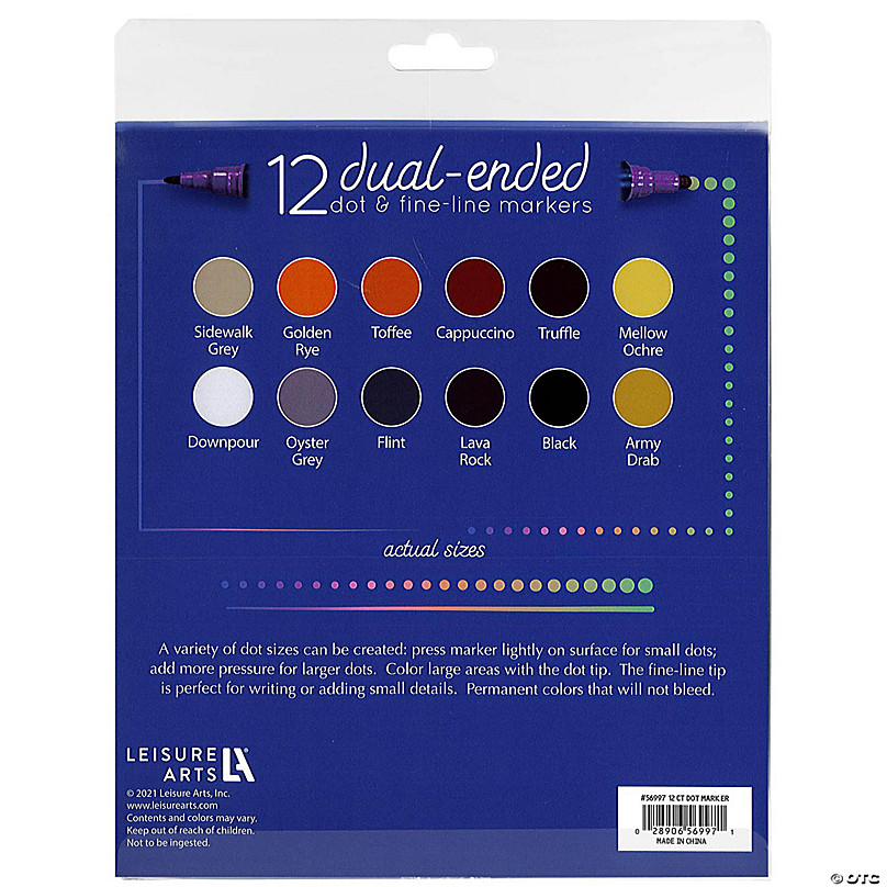 12 PC. DOUBLE ENDED ART MARKERS