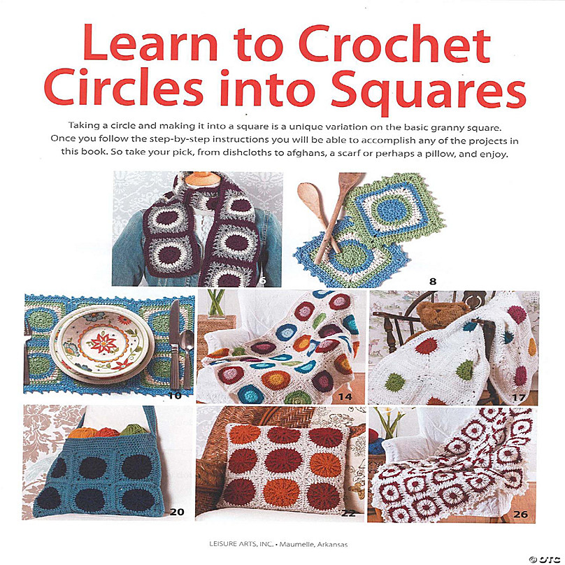 Leisure Arts You Can Do Granny Square Crochet Bk