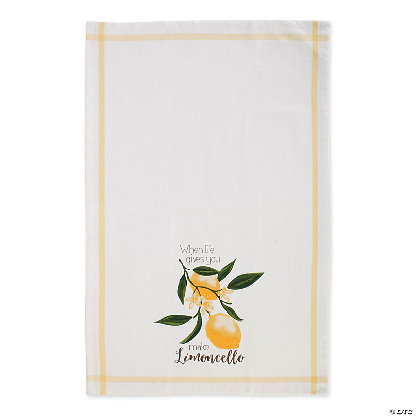 Lemon Bliss Printed Kitchen Towels, Set of 4