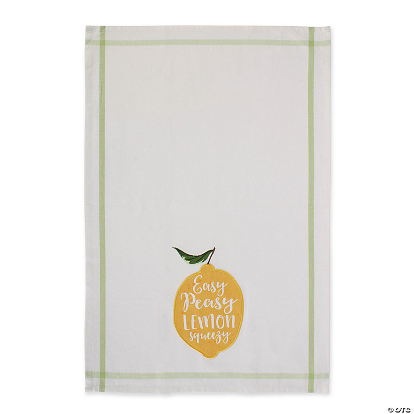 Lemon Bliss Printed Kitchen Towels, Set of 4