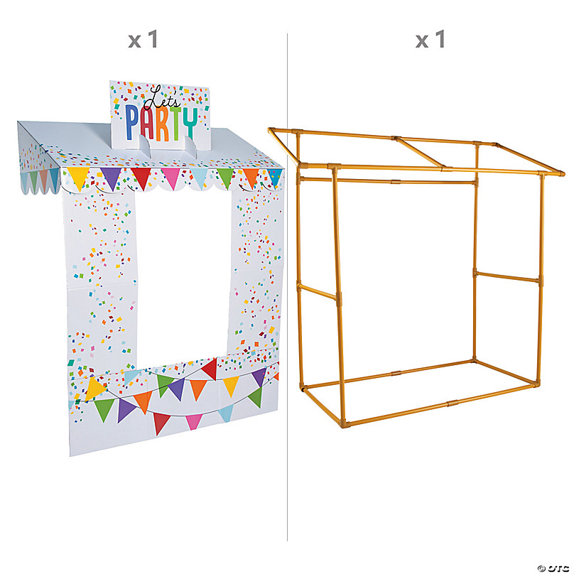 Carnival Ticket Booth Tabletop Hut with Frame - 6 Pc.