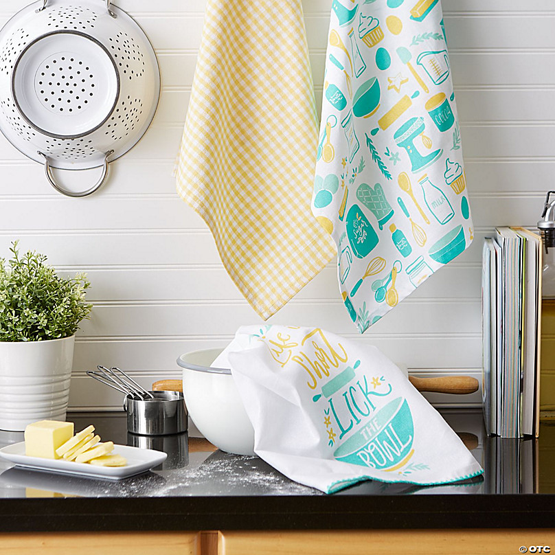 Buy Lemon Kitchen Towel Set of 3