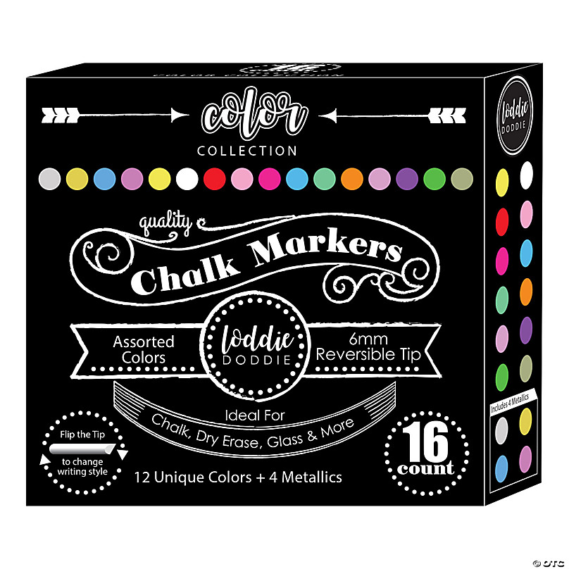 Write Dudes Liquid Chalk Permanent Markers, 4 Count (CYJ69)