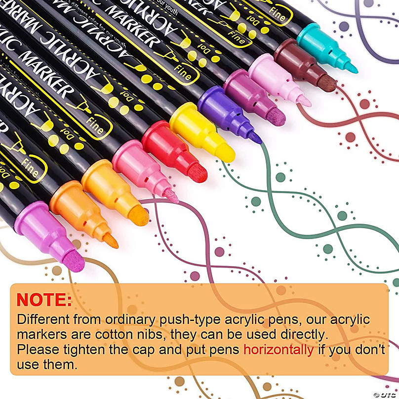 Leisure Arts Multicolor Marker Set Fine Line Pens 12ct