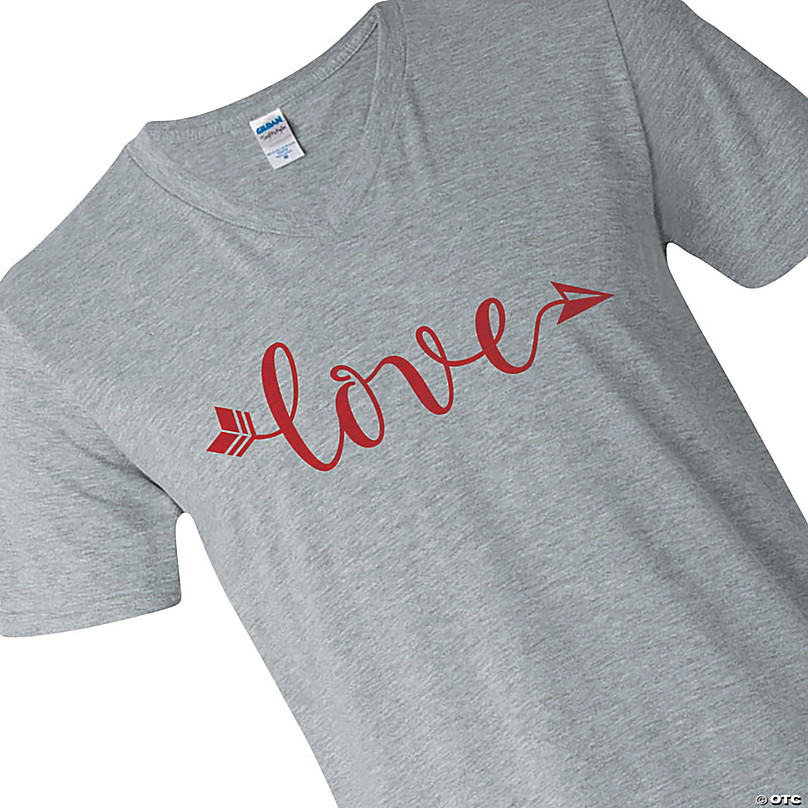 Love Valentine/'s Day Heart with Arrow Juniors V-neck T-shirt Details about  / I/'m with Cupid