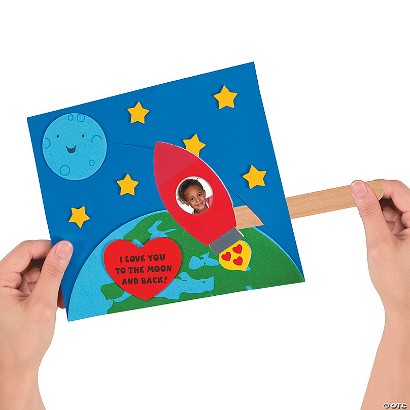 Love You To The Moon Back Photo Pop Up Craft Kit Discontinued