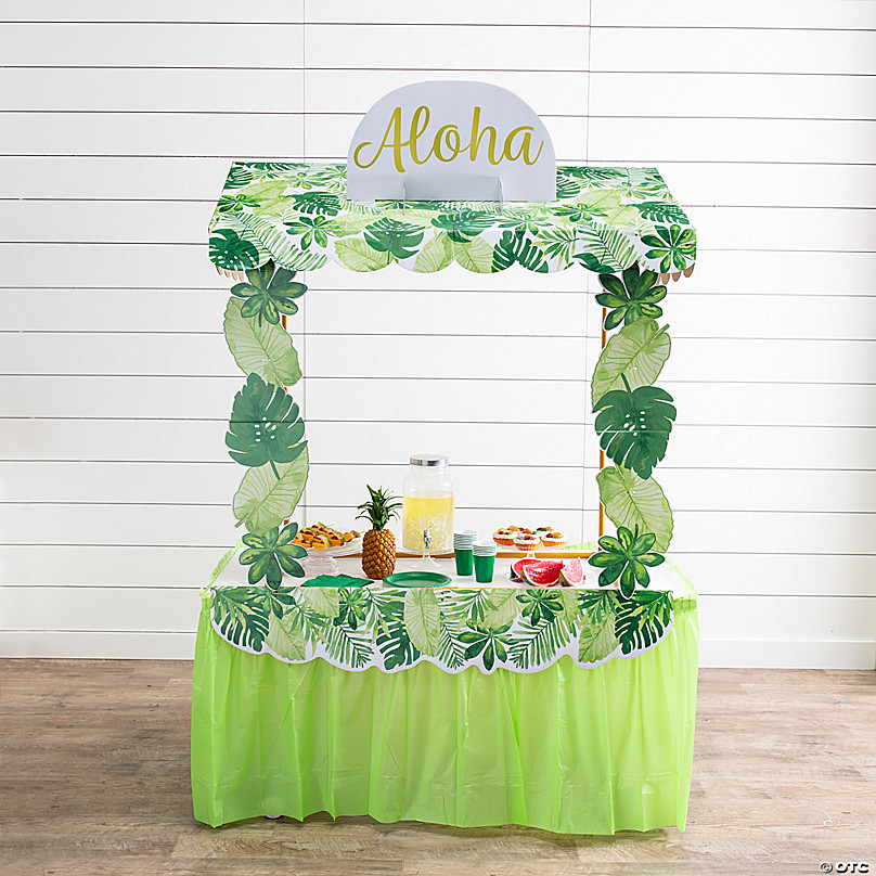 Luau Tabletop Hut Decorating Kit With Frame Pc Oriental Trading