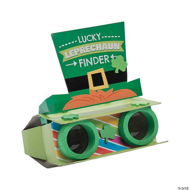 Lucky Leprechaun Binoculars Craft Kit - Makes 12