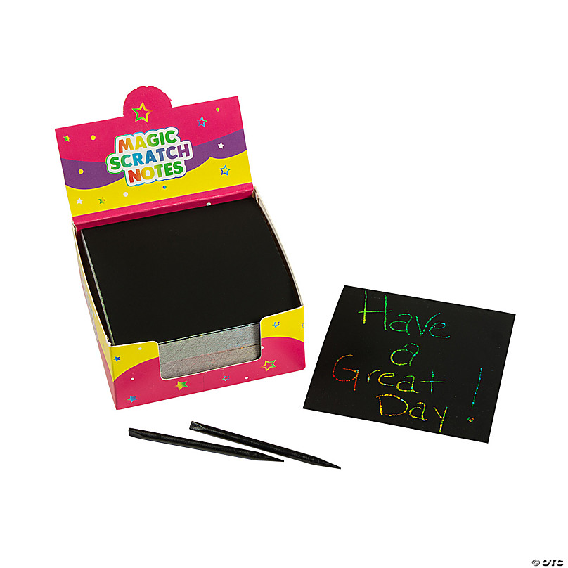Scratch Notes Art for Kids - 125 Mini Rainbow Scratch Paper Sheets